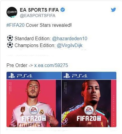 FIFA 20 Standard Edition Champion Edition cover star